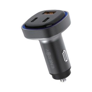 מטען רכב ENERGY Swift 2C+1A PD66W with C to C 0.8M שחור