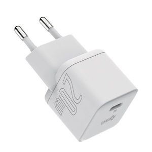 מטען בית ENERGY Nano PD20W+C to L 1.5M לבן