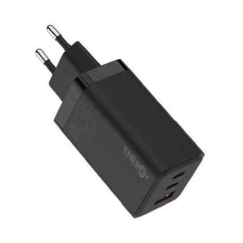 מטען בית ENERGY Premium 2C+1QC PD65W with C to C 1.5M cable שחור
