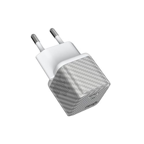 מטען בית ENERGY Carbon GaN Nano PD30W+C to C 1.5M כסף