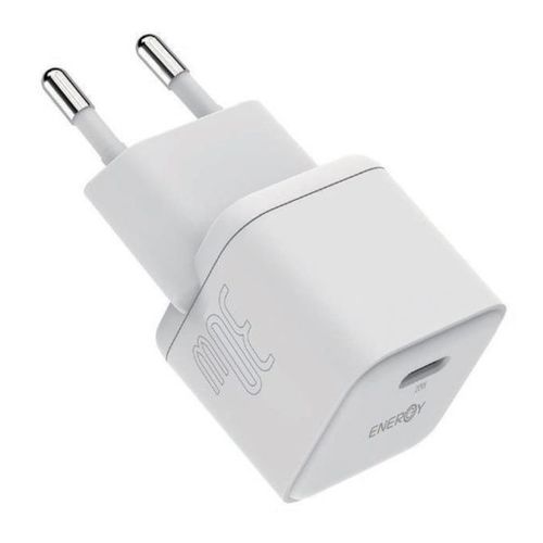 מטען בית ENERGY Nano PD30W+C to C 1.5M לבן