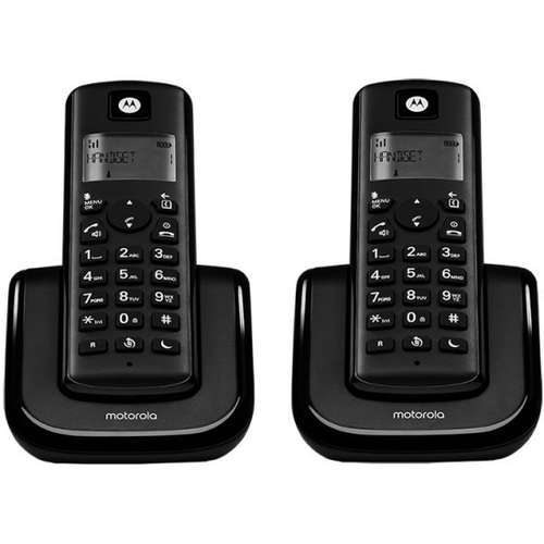 טלפון אלחוטי זוגי Motorola T202 מוטורולה - שחור