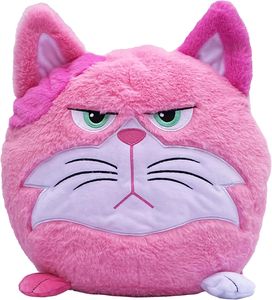 בובת הפרווה הכועסות / רעבות שכובשות את העולם עם קולות בטן מצחיקים - חתול ורוד