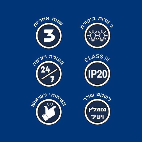  מגן ברקים ונחשולי מתח + השהיה 5 דקות Goldline LPP-02