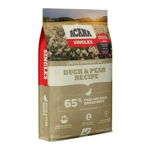 אקאנה סינגלס ברווז ואגס אוכל לכלב 6 ק&quot;ג