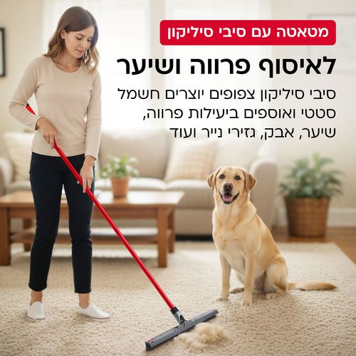 מגב עם מטאטא מובנה