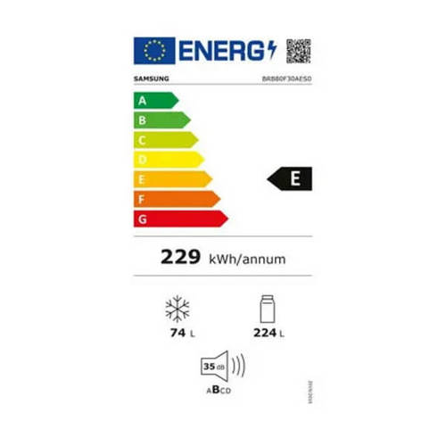 מקרר אינטגרלי מקפיא תחתון - 298 ליטר Samsung סמסונג BRB80F30