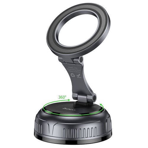 תושבת מגנטית Magsafe ואקום חכמה לרכב מסתובבת 360 מעלות Hoco H92 High Vacuum