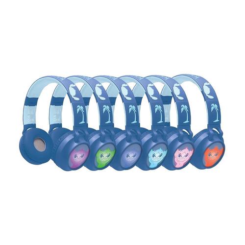 אוזניות בלוטוס מתקפלות עם אורות - סטיץ'