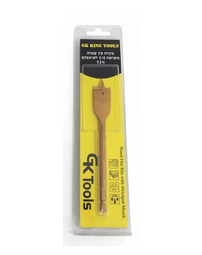 מקדחים שטוחים לעץ | מקדח פרפר תוצרת GKTOOLS / IRWIN