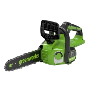 גוף מסור שרשרת נטען Brushless להב "12 30 ס״מ (גוף בלבד) GREENWORKS 99517 24V 