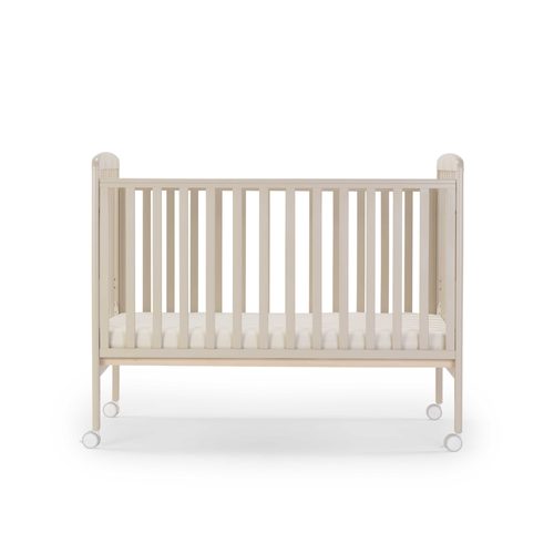 מיטת תינוק סתיו בצבע חלב שקדים