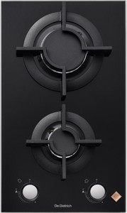 כיריים דומינו גז 30 ס”מ Absolute Black משטח זכוכית DE DIETRICH דגם: DPG3301B