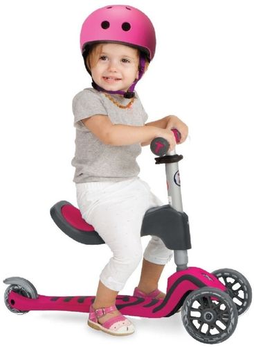 קורקינט T1 סמארט טרייק 3 ב-1 מגיל שנה ועד גיל 5 - ורוד