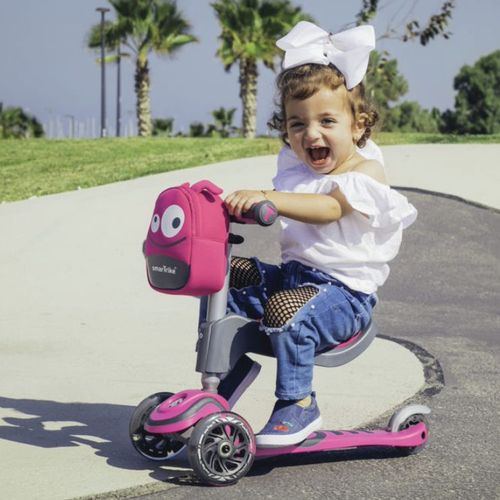 קורקינט T1 סמארט טרייק 3 ב-1 מגיל שנה ועד גיל 5 - ורוד