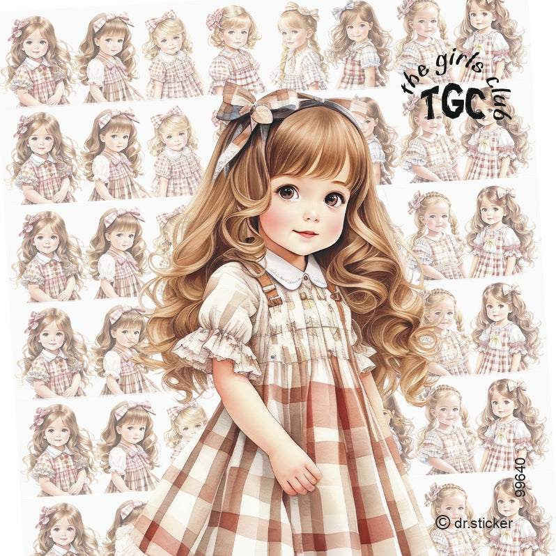 גליל מדבקות שקופות ד"ר סטיקר - מועדון הילדות - ילדות ברקע