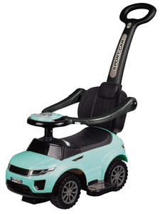 הבימבה הראשונה שלי עם מוט דחיפה להורה 2 ב 1 דובר עברית - מנטה