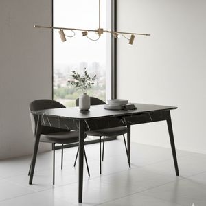 שולחן פינת אוכל ויקטורי שיש שחור אוטומט5
