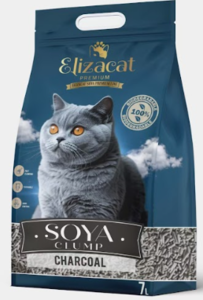 חול סויה מתגבש לחתולים אליזקט פחם 7 ליטר - Elizcat Soya clumping Litter 