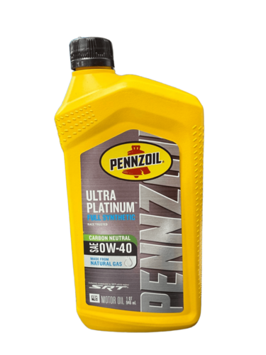 שמן מנוע Pennzoil Ultra Platinum Full Synthetic 0W40 