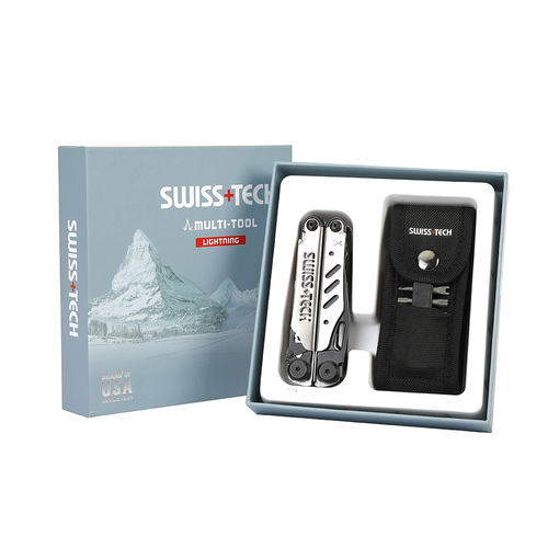 מולטיטול רב תכליתי LIGHTNING 37 פונקציות כולל אביזרים Swiss+Tech