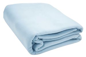 ציפה לשמיכת תינוק 100% כותנה טריקו - תכלת