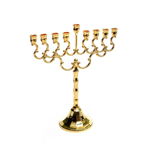 חנוכיית ילדים מעוצבת | זהב