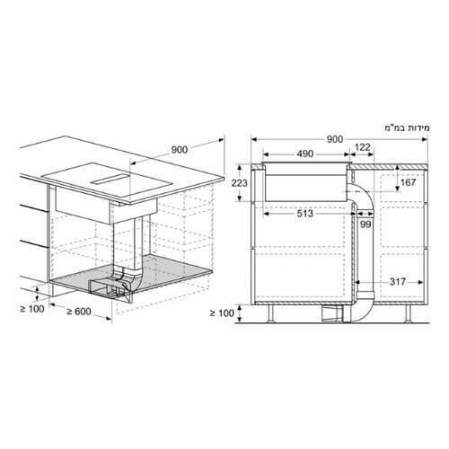כיריים אינדוקציה SIEMENS ED811HQ26E
