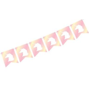 באנר שרשרת משולשים 2מ ולמינציה 12יח-חד קרן פסטל
