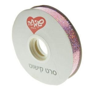סרט 20ממ100xיארד- הולוגרפי ורוד בהיר