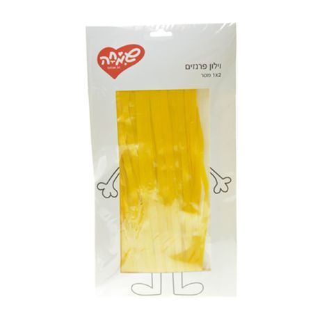 קישוט תליה וילון 1X2מ ופרנזים-צהוב