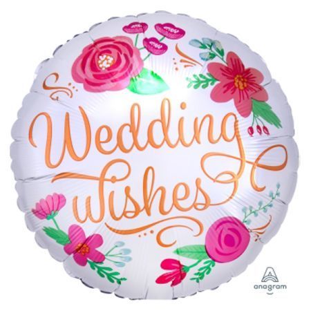 בלון מיילר 18-אנגלית Wedding פרחוני Wedd