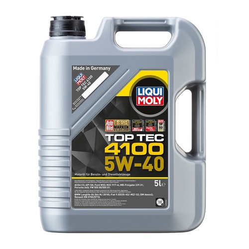 שמן מנוע LIQUI MOLY TOP TEC 4100 5W40 5L