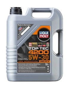 שמן מנוע LIQUI MOLY TOP TEC 4200 5W30 5L