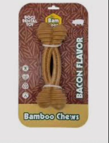 צעצוע לעיסה דנטלי לכלבים – Bamboo Chews Bacon Flavor