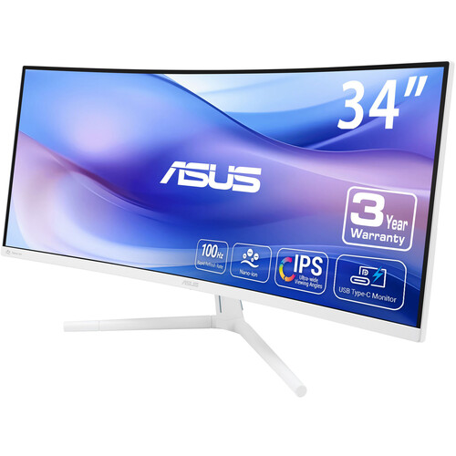 מסך מחשב Asus Eye Care VU34WCIP-W UWQHD אסוס