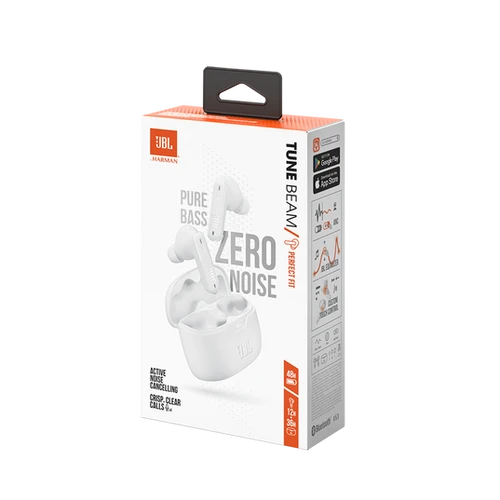 אוזניות אלחוטיות JBL Wave BEAM TWS לבן 