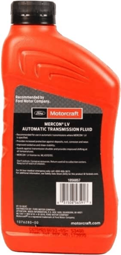 שמן גיר פורד Motorcraft Mercon LV Automatic Transmission Fluid 946ML 