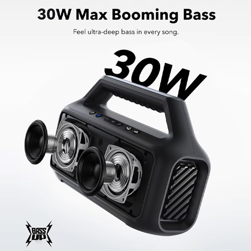 רמקול חוץ עם סאבוופר soundcore Boom 2 SE 30W דגם 51200 | יבואן רשמי