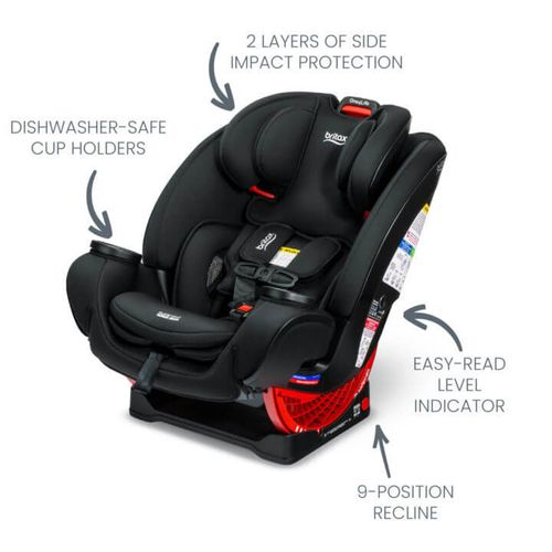 מושב בטיחות One4Life SafeWash BRITAX וואן 4 לייף בצבע שחור ONYX ברייטקס