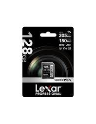 LEXAR SD128 150mbs V30 silver plus