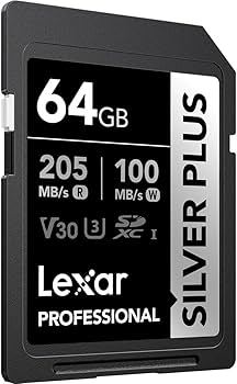 LEXAR SD64 280mbs Pro Silver V60