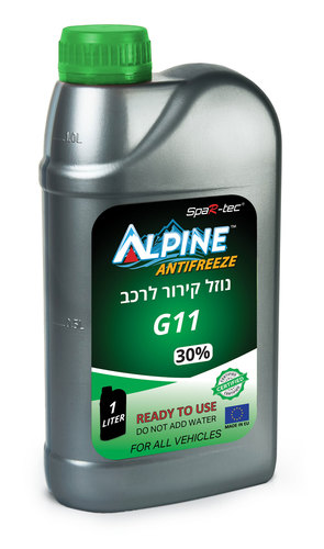 נוזל קירור ירוק 30% 1 ליטר טמפ.קיפאון 15-