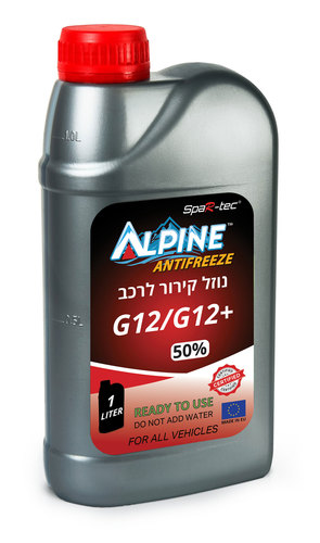  נוזל קירור אדום 1 G12+ 50% ליטר טמפ.קיפאון 35-