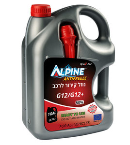  נוזל קירור אדום 1 G12+ 50% גלון טמפ.קיפאון 35--