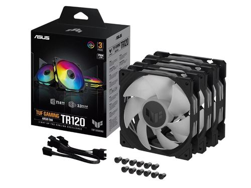 מאוורר למארז מחשב ASUS TUF Gaming TR120 ARGB - צבע שחור