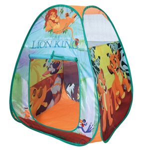 אוהל כדורים מתקפל עם 100 כדורי פלסטיק צבעוניים - מלך האריות