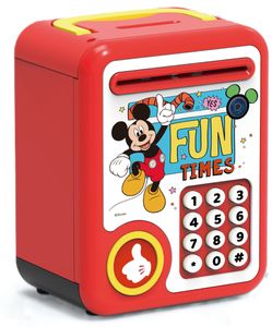 כספת לילדים עם צלילים וקוד סודי - מיקי מאוס
