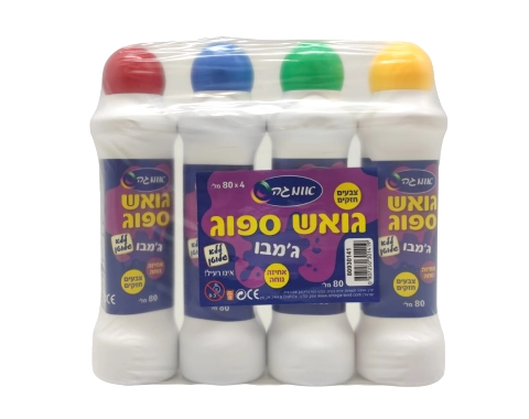 סט 4 צבעי גואש ספוג ג