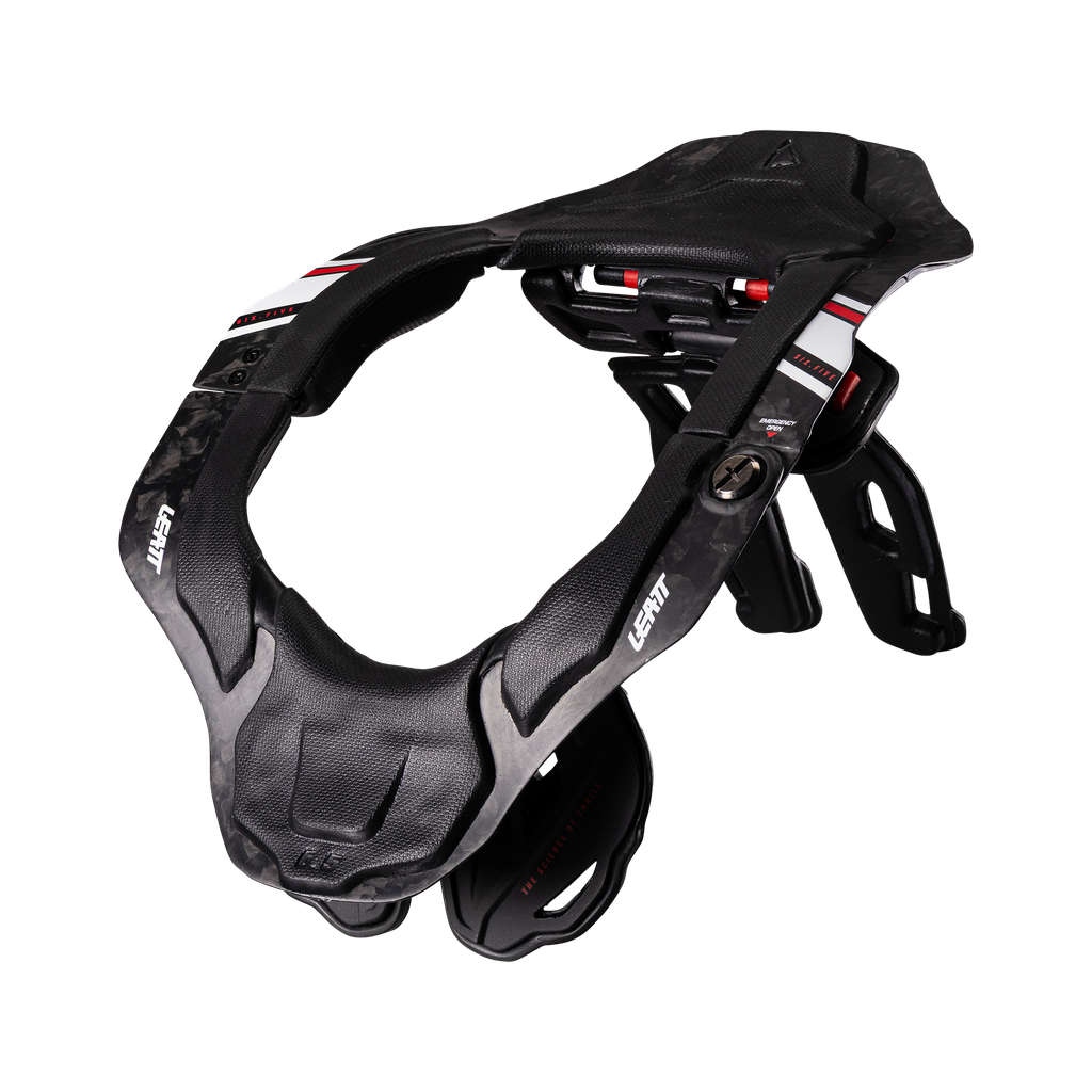 מגן צוואר ליט קרבון שחור / לבן - LEATT NECK BRACK GPX 6.5 V26